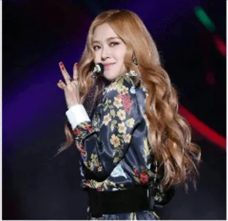 ✌ 01e9a31e Rose โรเซ่, Blackpink, K-Pop, นักร้อง, ไอดอล telegram sticker