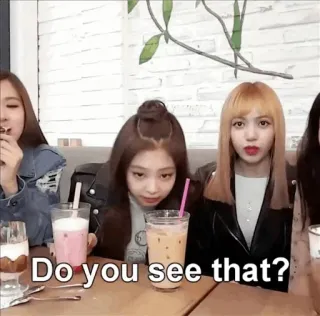 😐 e03e24f3 Do you see that? ผู้หญิง, โต๊ะ, ในร่ม, อาหาร, อาหารกลางวัน, กลุ่ม telegram sticker