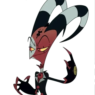🤔 2a3d8ce2 Blitzø Helluva Boss demon, imp, hell, cartoon, horns telegram sticker