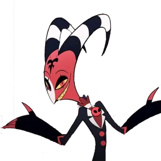 🤙 7b98c046 Blitzø Helluva Boss demon, imp, cartoon, animation, hell telegram sticker