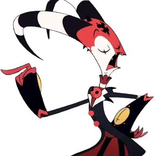 🤥 b9e5868e Blitzo Helluva Boss demon, imp, helluva boss, cartoon telegram sticker