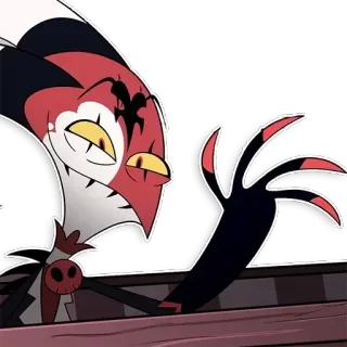 ✋ e2c44434 Blitzo Helluva Boss imp, demon, helluva boss, cartoon telegram sticker