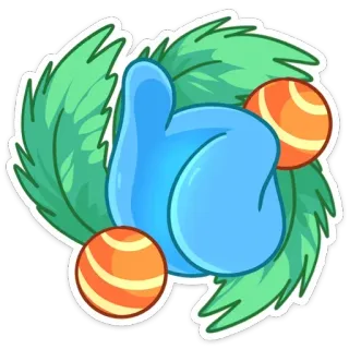 👍 fffd75d6 Pollice su, Mi piace, D'accordo, Positivo, Successo, Approvazione whatsapp sticker