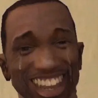 😂 1aa6ba6e CJ Grand Theft Auto: San Andreas crying, meme, gta, grand theft auto, san andreas whatsapp sticker