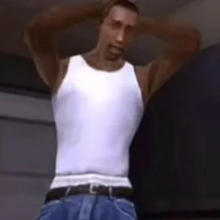 🚬 94c4ea62 CJ Grand Theft Auto: San Andreas Grand Theft Auto, San Andreas, CJ, video game, character whatsapp sticker