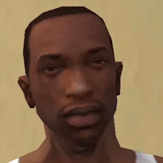 😐 e1ca64eb CJ Grand Theft Auto: San Andreas CJ, Grand Theft Auto, San Andreas, video game character, gta, gta san andreas whatsapp sticker