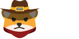 🐶 0258393f volpe, sticker, animale, cowboy, cartone animato telegram sticker