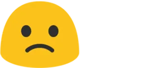 😕 315855a0 Emoji, Triste, Giallo telegram sticker