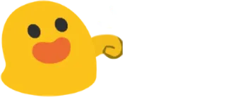 🤜 a4756c1b giallo, blob, cartone animato, emoji telegram sticker