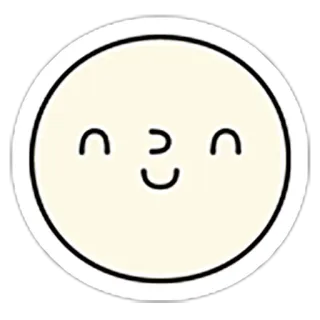 😊 e6ae53e1 joyeux, mignon, souriant, visage, dessin animé telegram sticker