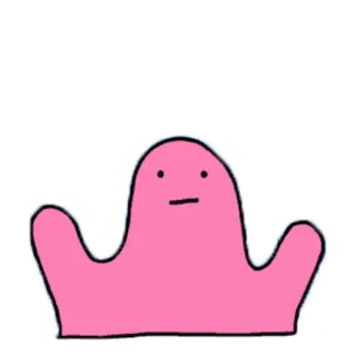 🙌 8cc50c2b tache rose, dessin animé, simple, personnage, mignon telegram sticker