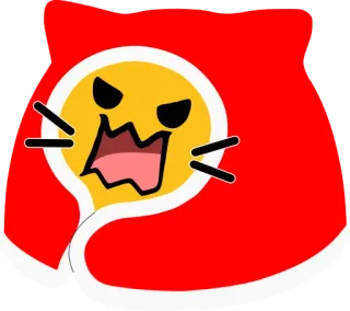 🤬 4322f20f злой, кот, мультфильм, эмодзи, толстовка, животное telegram sticker