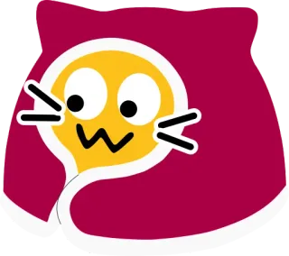 👀 4cc7c488 кот, эмодзи, стикер, мультфильм telegram sticker