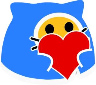 ❤️ 84ad8c49 сердце, любовь, эмодзи, стикер, мультфильм, каваий telegram sticker