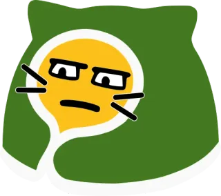 😑 b52e3455 Мультфильм, Персонаж, Смешной, Наклейка, Каракули, Искусство, Выражение telegram sticker