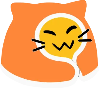 😊 bba54838 кот, эмодзи, каваи, милый, стикер, мультфильм, животное telegram sticker