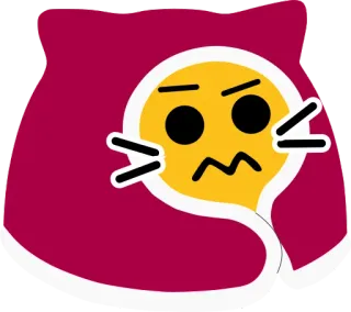 🤥 bea873fb Эмодзи, Злой, Выражение, Мультфильм, Наклейка telegram sticker