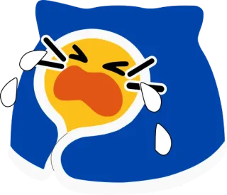 💦 dd878bdc плач, грустный, слезы, эмодзи, мультфильм, выражение telegram sticker