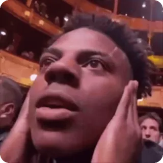 🫨 0edae4d4 IShowSpeed IShowSpeed, 油管博主, 震惊, 惊讶, 反应, 梗 telegram sticker