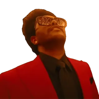 😎 b7a70432 The Weeknd 歌手, 音乐, 音乐家, The Weeknd, 红色西装 telegram sticker