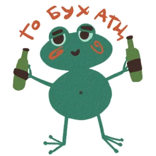 🍺 21c12581 ТО БУХАТИ rana, bere, alcol, birra, cartone animato telegram sticker