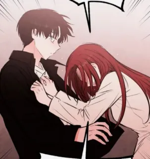 😶 abcf98c3 romance, anime, casal, relacionamento, amor, mangá, webtoon whatsapp sticker