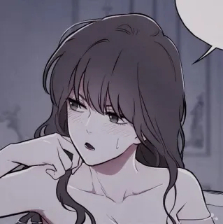 ☕️ 191e403c woman, cartoon, art, drawing, portrait, illustration telegram sticker