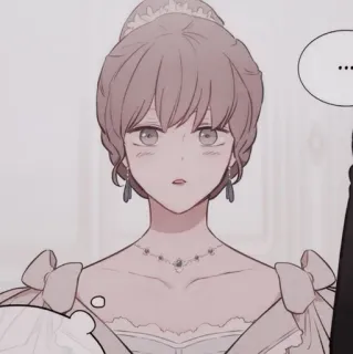 ☕️ d02f9011 ... woman, dress, illustration, cartoon, female, portrait telegram sticker