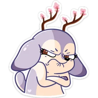 😠 4dc85e52 binatang, anjing, kartun, stiker, marah, imut telegram sticker