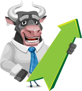 🤪 bb30982c byk, strzałka, rynek, finanse, inwestycja, gospodarka, biznes, sukces telegram sticker