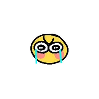 😭 2d14779a Émoji, Triste, Pleurs, Yeux, Autocollant, Jaune whatsapp sticker