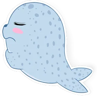 😒 6a0413ec foca, lindo, animal, dibujos animados, mamífero, criatura marina, acuático telegram sticker