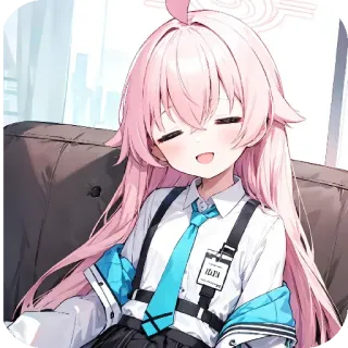 😫 4c97e3bc Hina Anime, Ragazza, capelli rosa, kawaii, carina telegram sticker