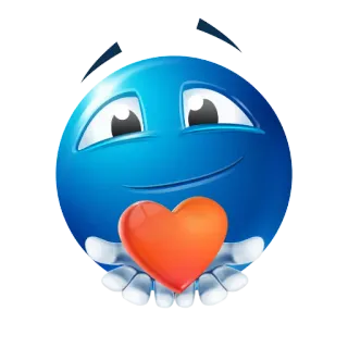 blue emoji by @sshtukaa telegram stickers