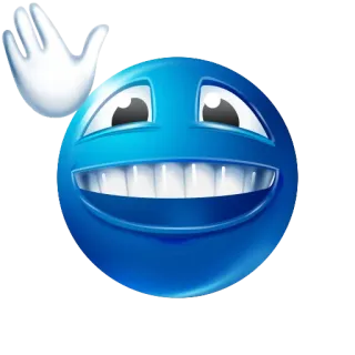 blue emoji by @sshtukaa whatsapp stickers