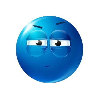 blue emoji by @sshtukaa telegram stickers