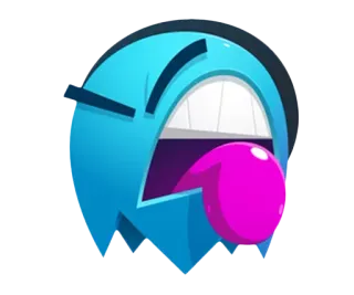 🤢 4fce3b61 cartoon, face, expression, tongue, cheeky, funny, cute whatsapp sticker