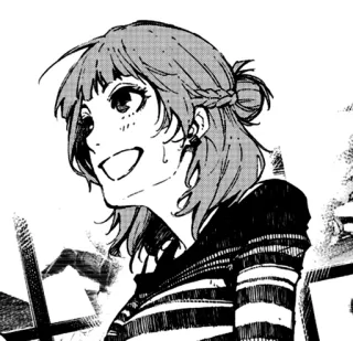 😇 0f17d121 Anime, Gadis, Senyum, Manga whatsapp sticker