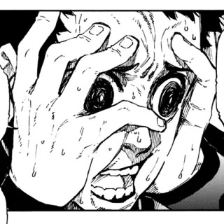 😖 81072994 anime, manga, takut, terkejut, ketakutan, gugup whatsapp sticker