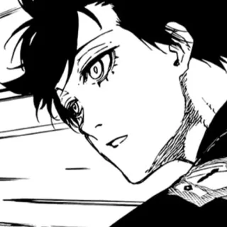 😯 989836ea Anime, Manga, Karakter, Potret, Hitam putih whatsapp sticker