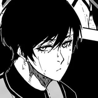 😐 a450581f Anime, Manga, Karakter, Potret, Rambut hitam whatsapp sticker