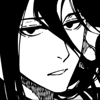 😍 bf0c72bb Anime, Manga, Potret, Hitam putih, Wajah whatsapp sticker