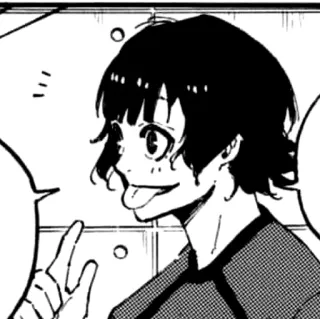 😛 e1762f64 anime, manga, lidah, wajah, senyum whatsapp sticker