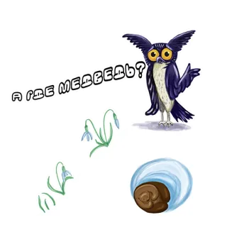 Ушастая птичка telegram stickers