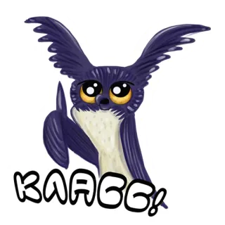 🙌 8b2b6750 KAAGG! สัตว์, น่ารัก, นก, การ์ตูน telegram sticker
