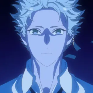 🔷 30e23de4 Anime, Karakter, Rambut biru, Biru telegram sticker