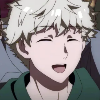 🔷 436e4de4 anime, anak laki-laki, tersenyum, kartun, bahagia telegram sticker