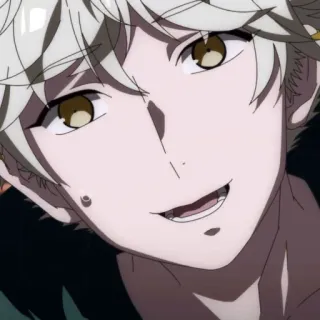 🔷 7718aad8 anime, anak laki-laki, karakter, rambut pirang, tersenyum telegram sticker