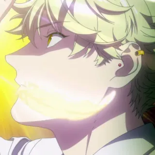 🔷 9007eba9 Anime, Profil, Anting, Rambut kuning, Potret telegram sticker