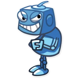 Robo Blues whatsapp stickers